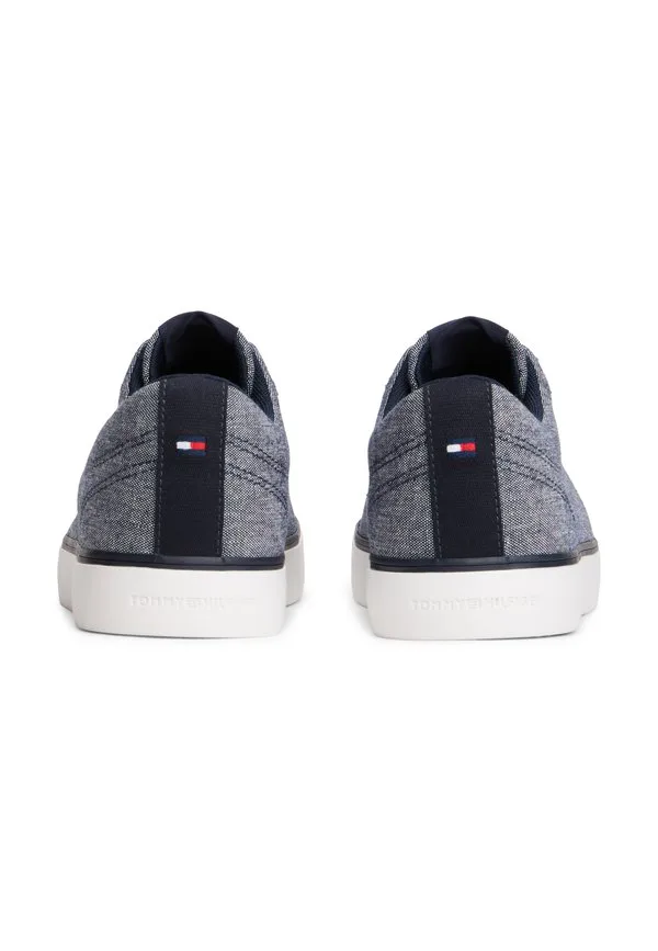 Льняные, шамбре, жаккардовые кроссовки Tommy Hilfiger, Desert Sky — фото 3