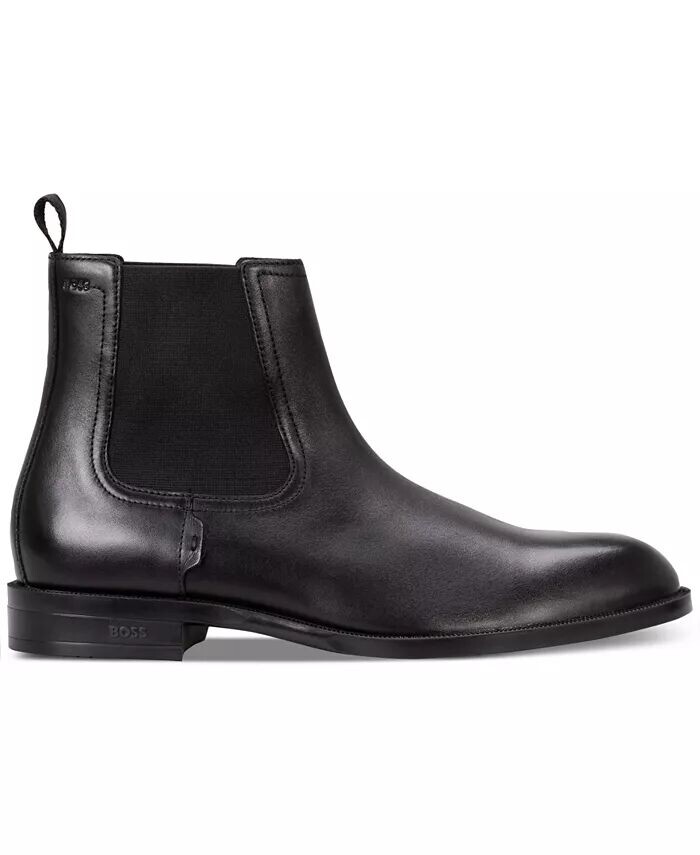 

Мужские кожаные ботинки челси Tayil Hugo Boss, черный