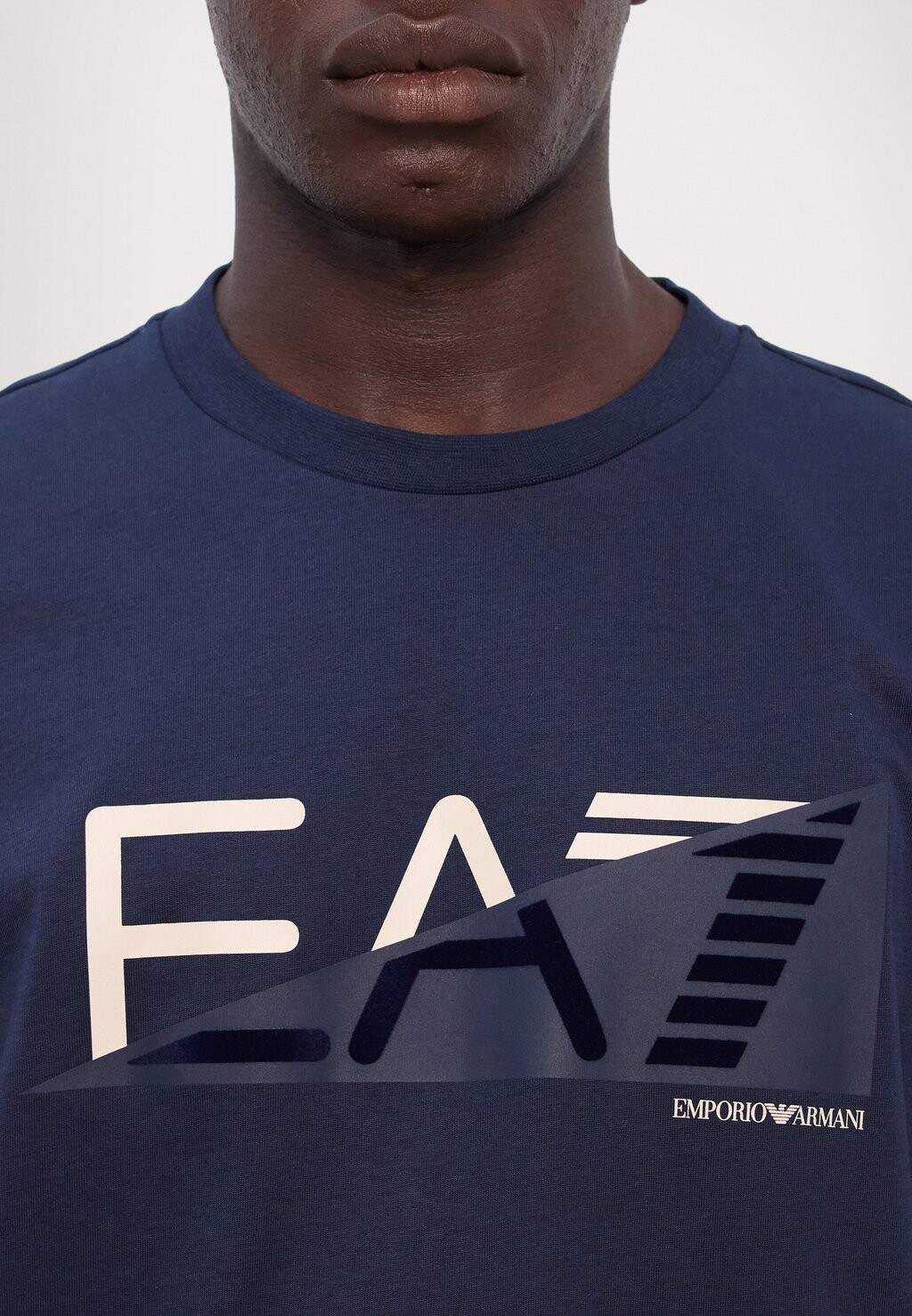 

Футболка с принтом EA7 Emporio Armani, синий