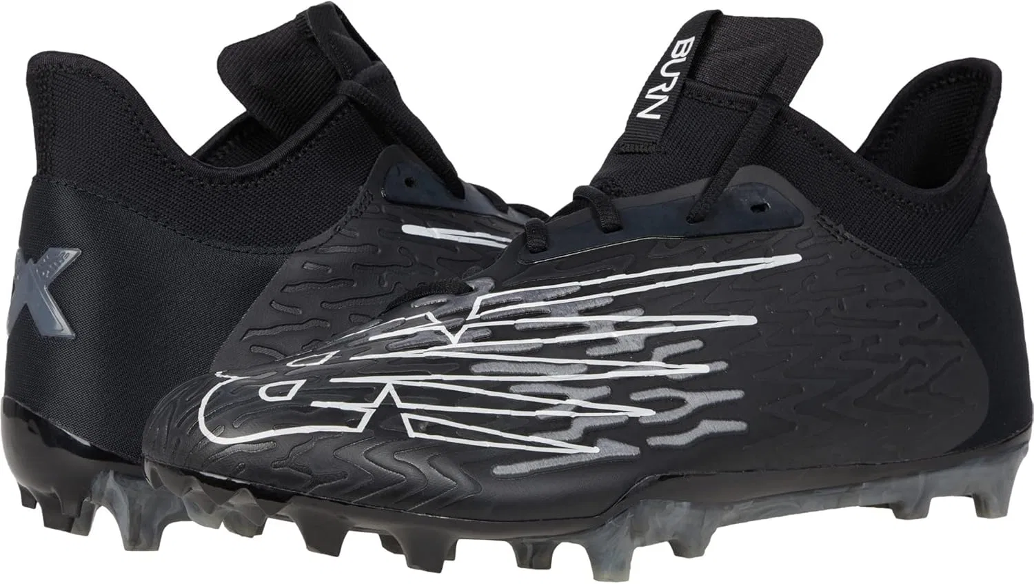 Мужские кроссовки для лакросса New Balance Burn Time: 3 Speed, 2-Black Grey — фото 2