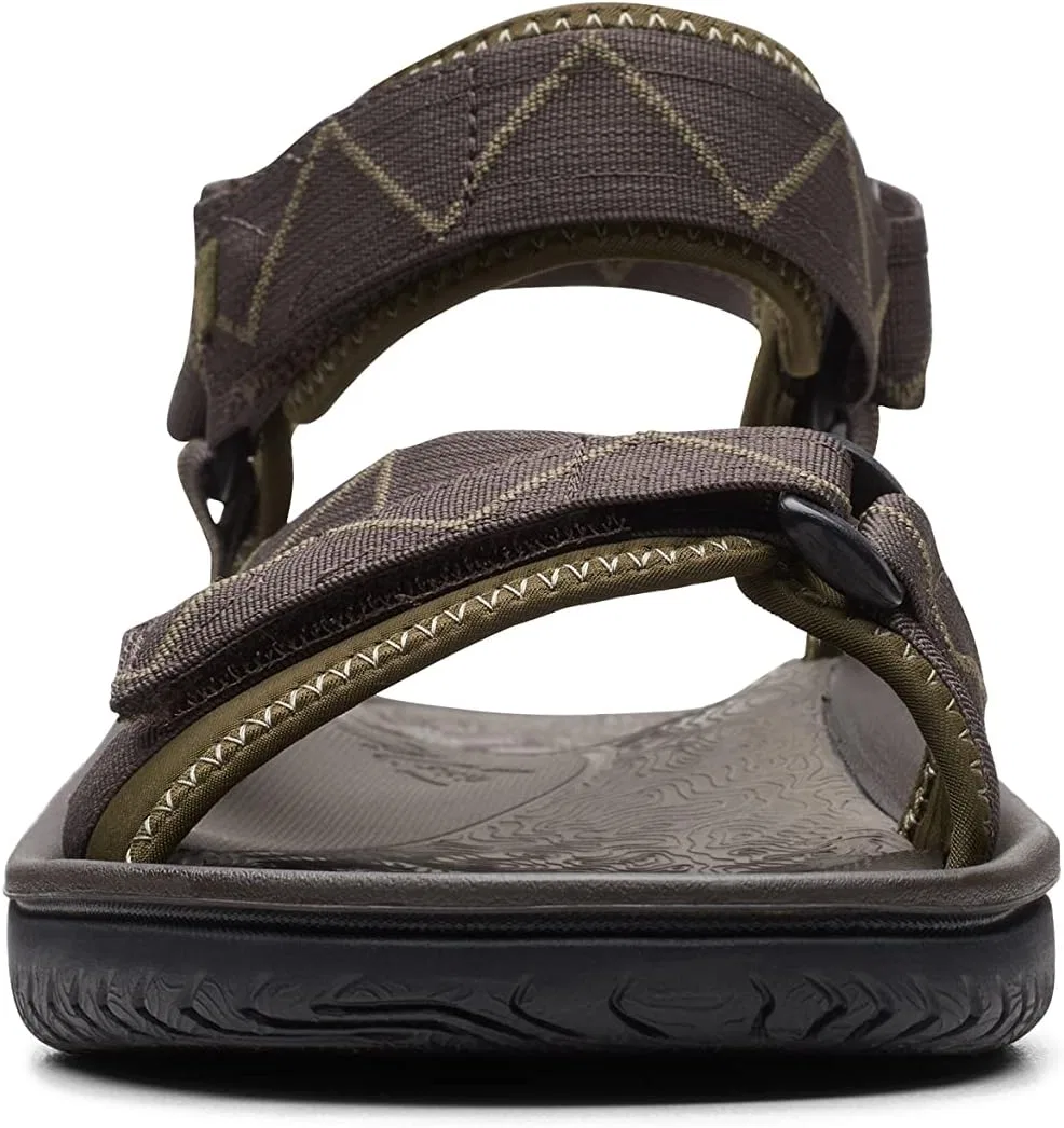 Сандалии мужские Clarks, коричневый комби — фото 2