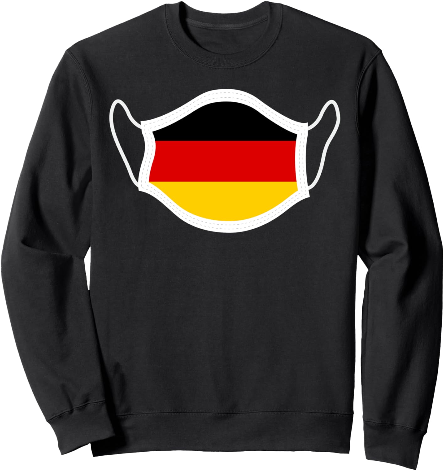 

Забавная немецкая толстовка с флагом Германии National Pride Flag Face Mask Gift, черный
