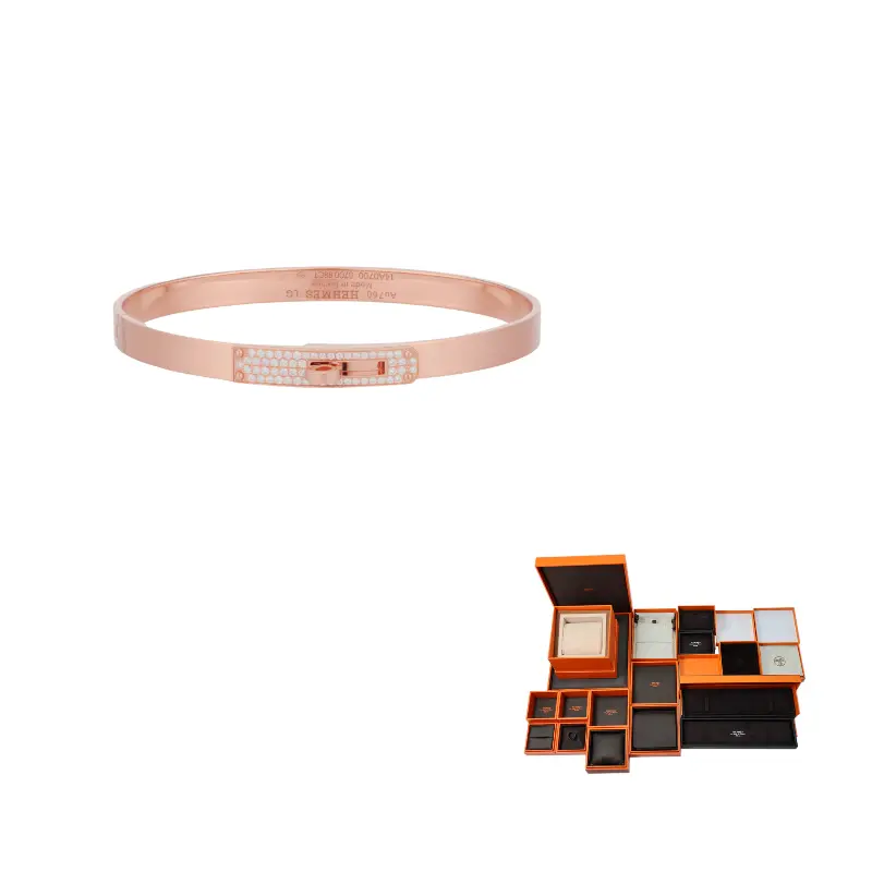 

HERMES Браслет Kelly Diamond 18K Rose Gold для женщин