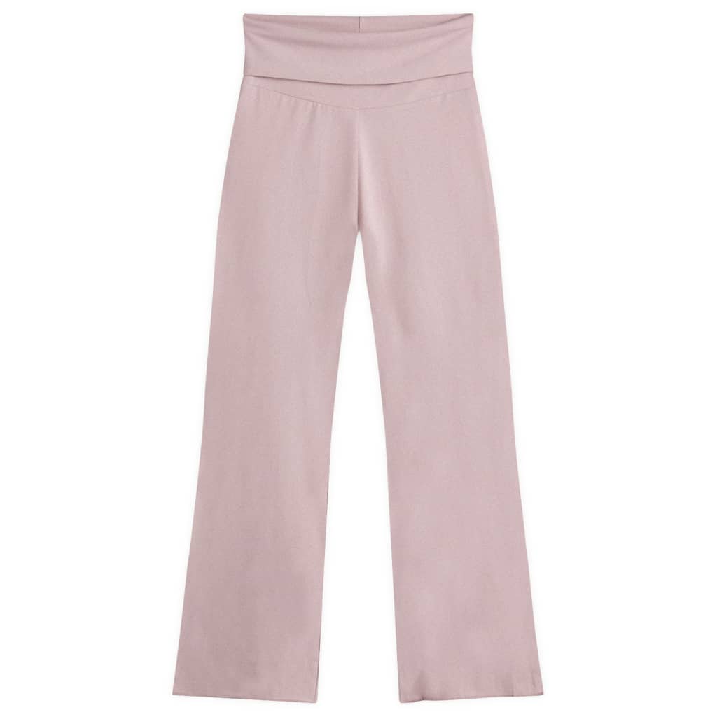 

Хлопковые брюки с отворотом из джерси Skims, цвет dusk