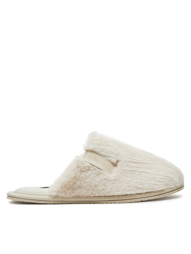 Тапочки Calvin Klein Jeans Hotel Slipper Fur After Glow YW0YW01593, экрю