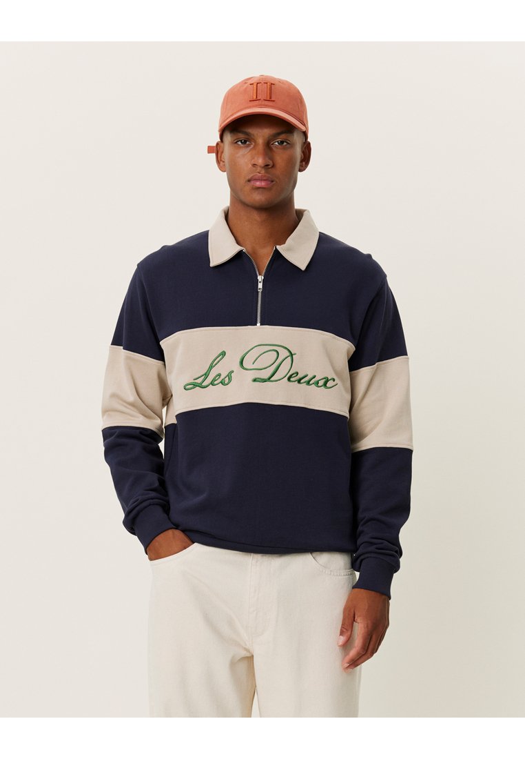 

Толстовка CORY ZIPPER RUGBY Les Deux, темно-синий