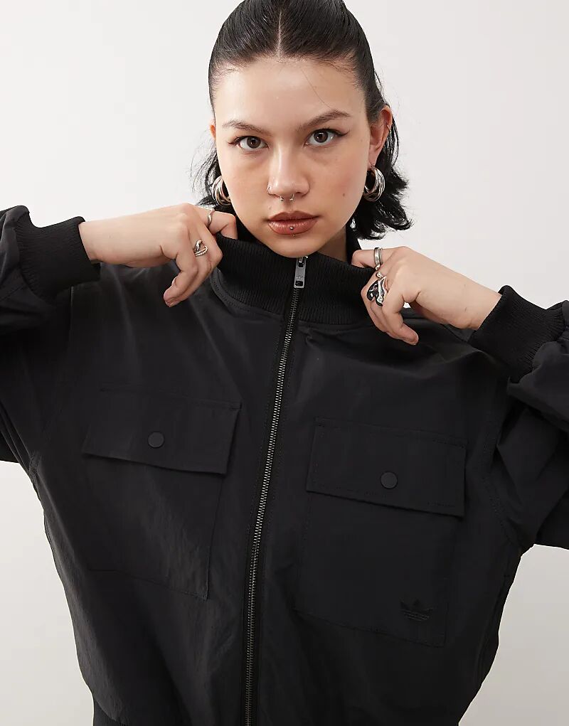

adidas Originals – Essentials Premium – Куртка черного цвета
