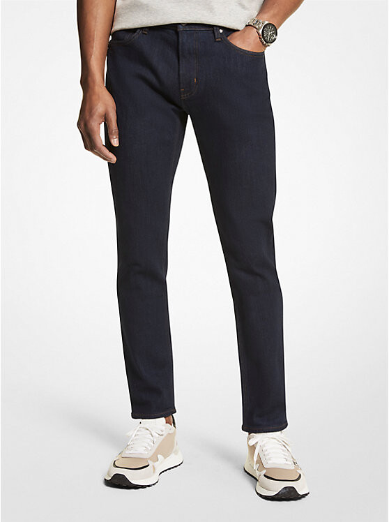 

Джинсы узкого кроя из эластичного денима Michael Kors Mens, черный
