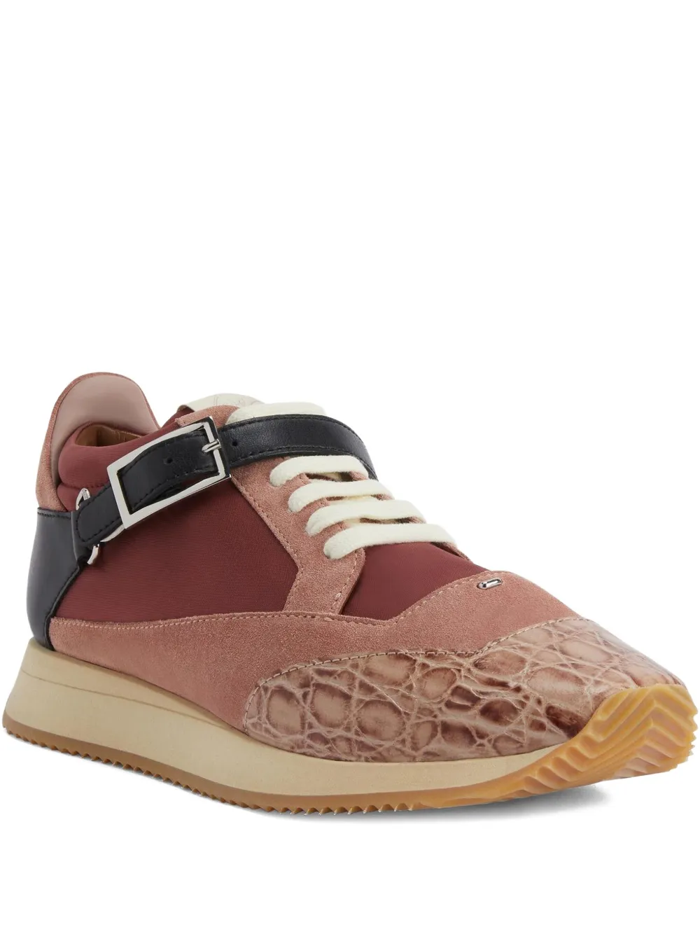 Кеды с пряжками Giuseppe Zanotti, розовый