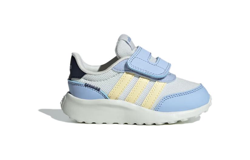 Кроссовки низкие для малышей Adidas Neo бело-голубые противоскользящие износостойкие 70-х — фото 2