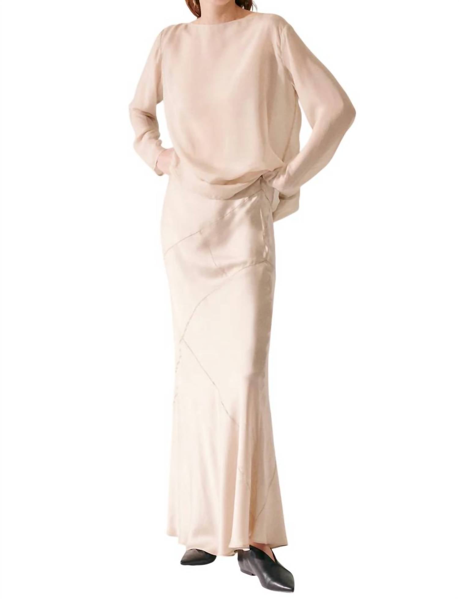 

Топ Одри из шифона в ореховом цвете SILK LAUNDRY, цвет hazelnut