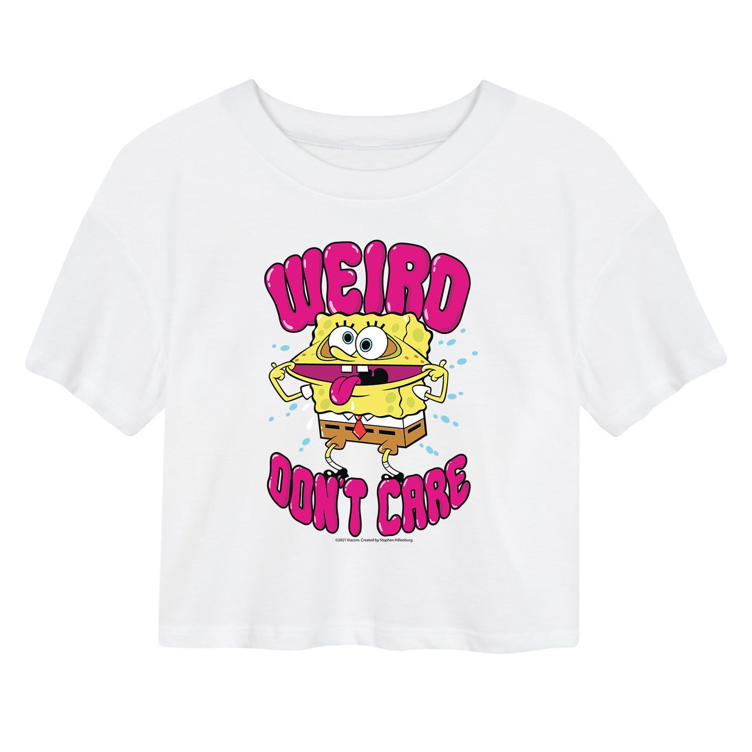 

Детская укороченная футболка Sponge Bob SquarePants Weird Licensed Character