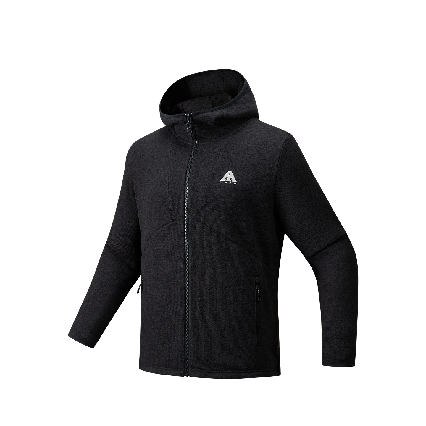 

ANTA Мужская куртка базовая черная с серым меланжем, Basic Black Heather Gray-2