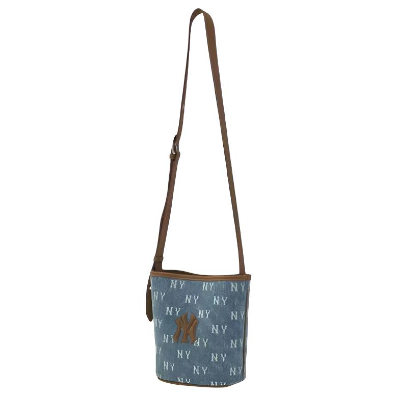 

MLB Полиэстеровая сумка ведро через плечо унисекс светло-голубая, Light Blue