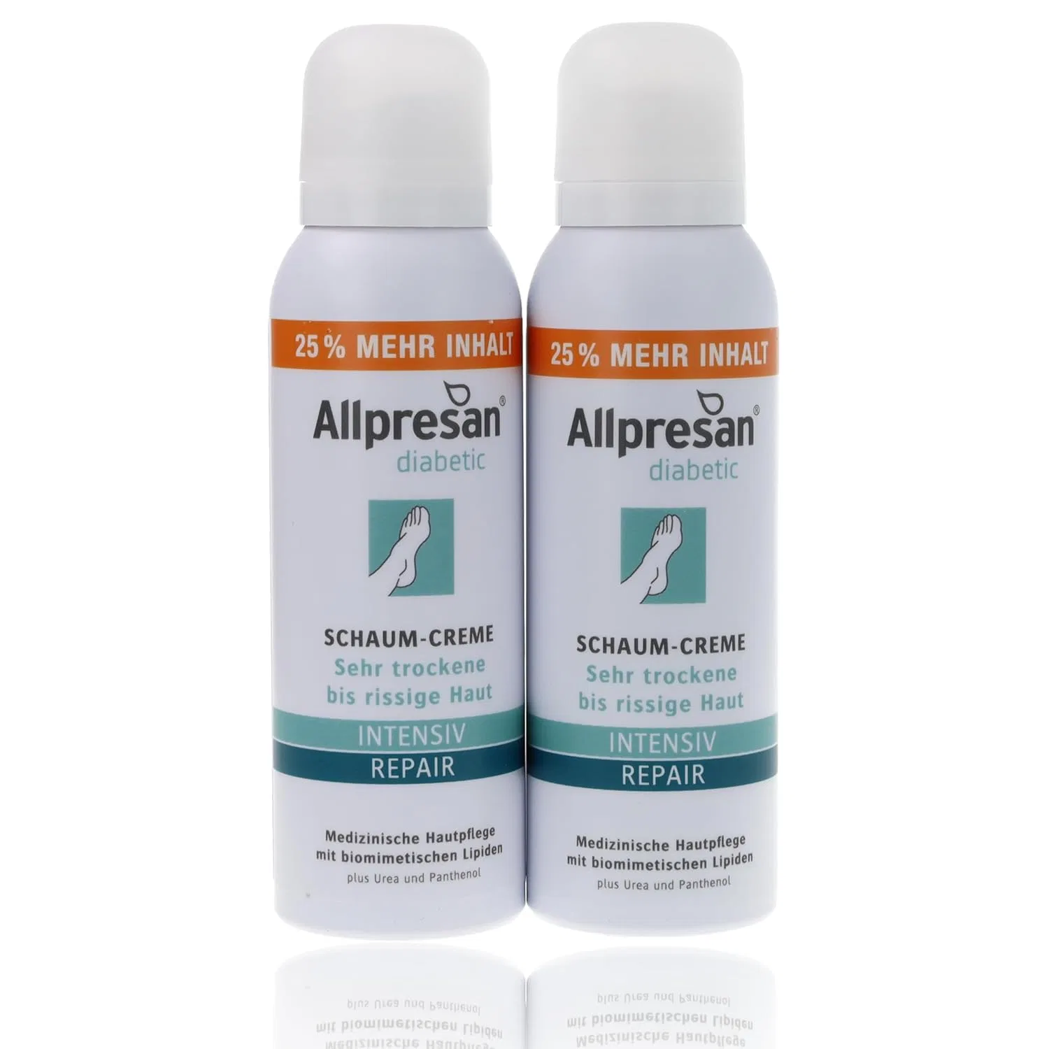 Интенсивный восстанавливающий крем-пена Allpresan Diabetic с мочевиной 2 x 125 мл Allpresan