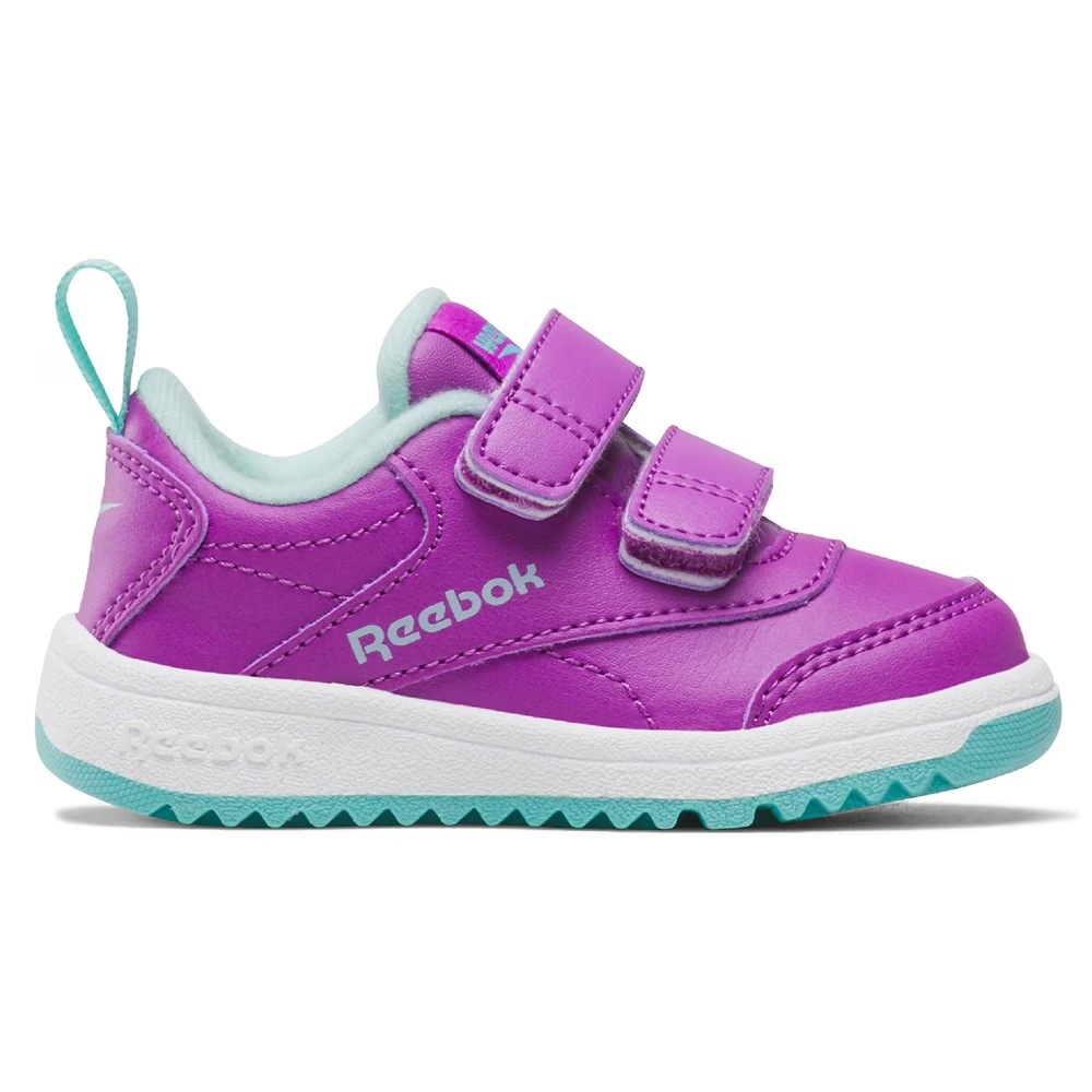 Детские кроссовки Weebok Clasp Low 2 Sneaker Toddler от Reebok, purple/aqua/white — фото 2
