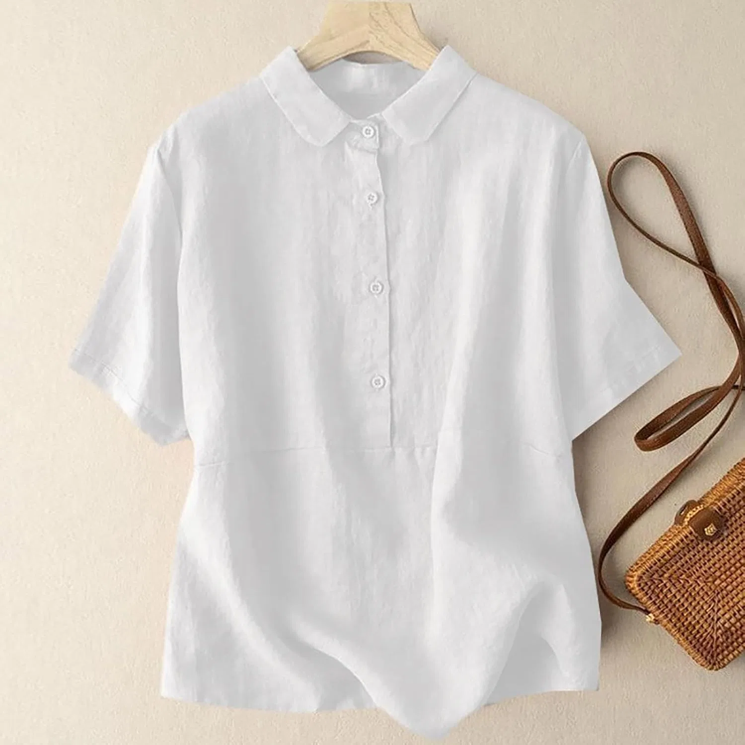 Блуза, женская, Button-Down, белый — фото 3