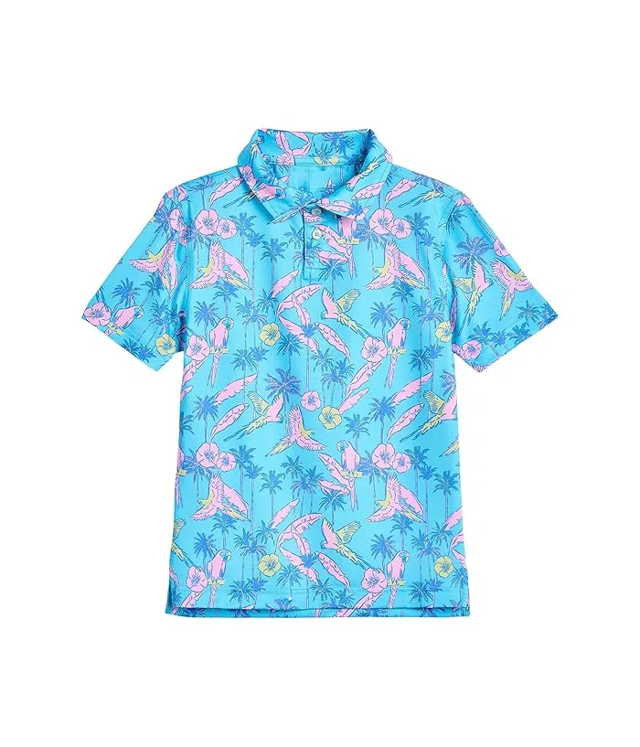 Повседневная рубашка поло The Flock Party Chubbies Kids, Turquoise/Aqua/Pattern Base