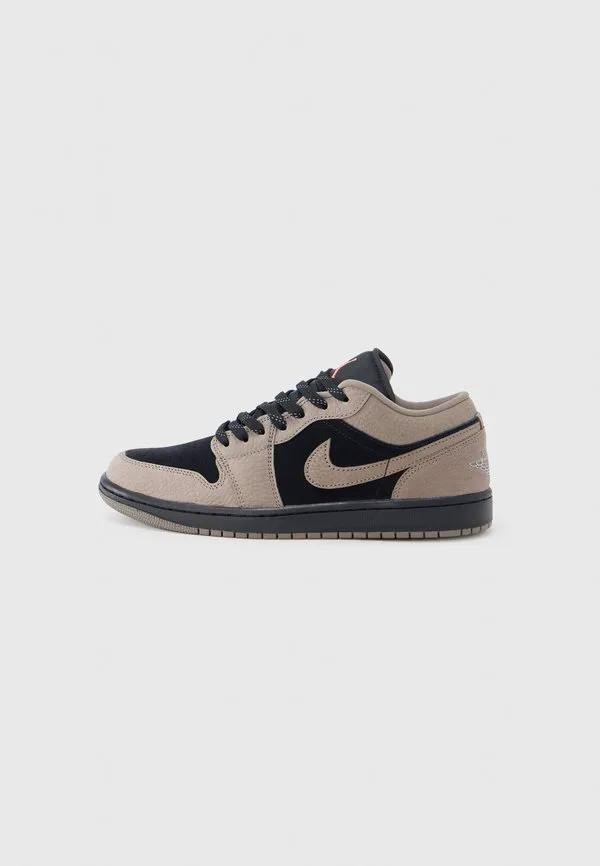 Кроссовки air jordan 1 low Jordan, Black/Olive Grey/Light Wild Mango