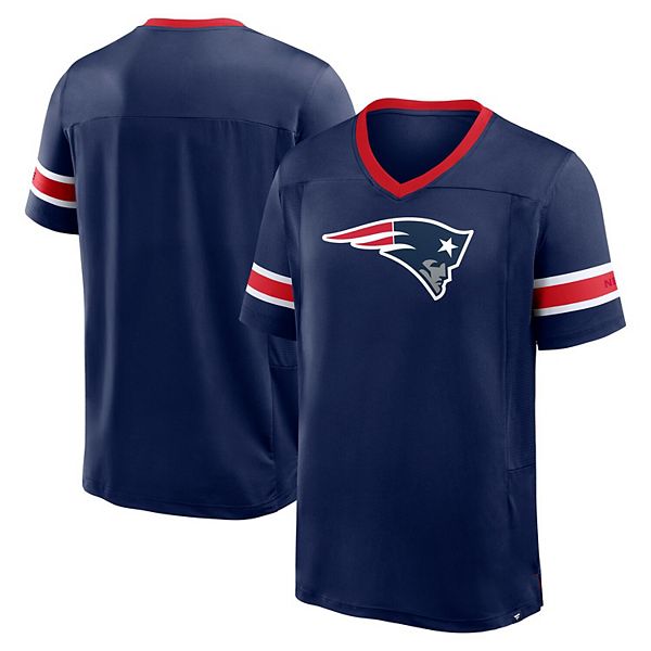 

Мужская футболка New England Patriots Hometown Premium Hashmark V-neck в темно-синем цвете Fanatics
