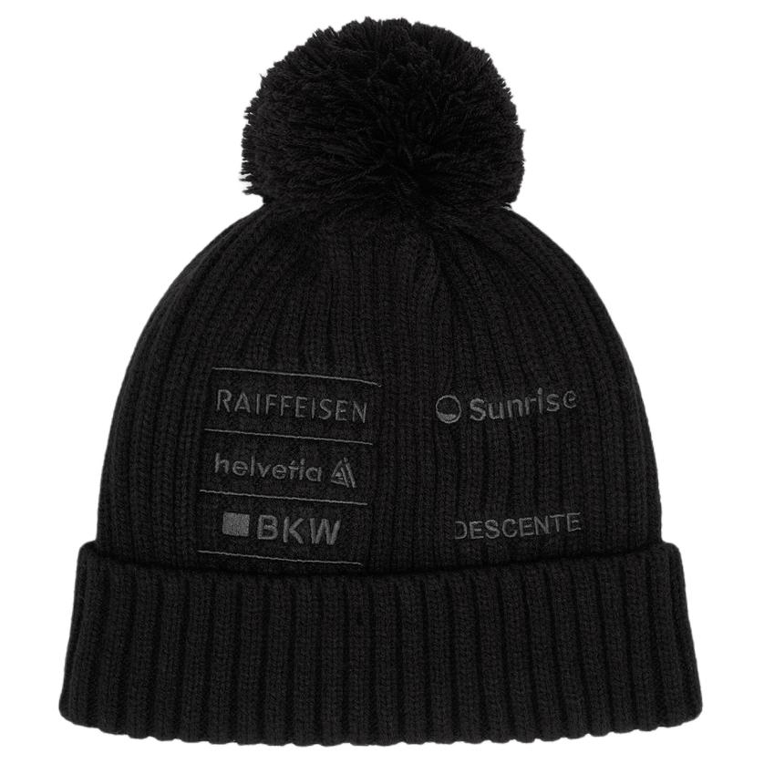

DESCENTE Черная унисекс-шапка бини, Black
