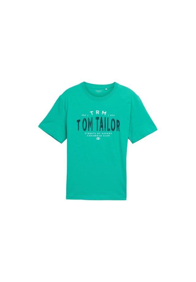 

Хлопковая футболка Tom Tailor, зеленый