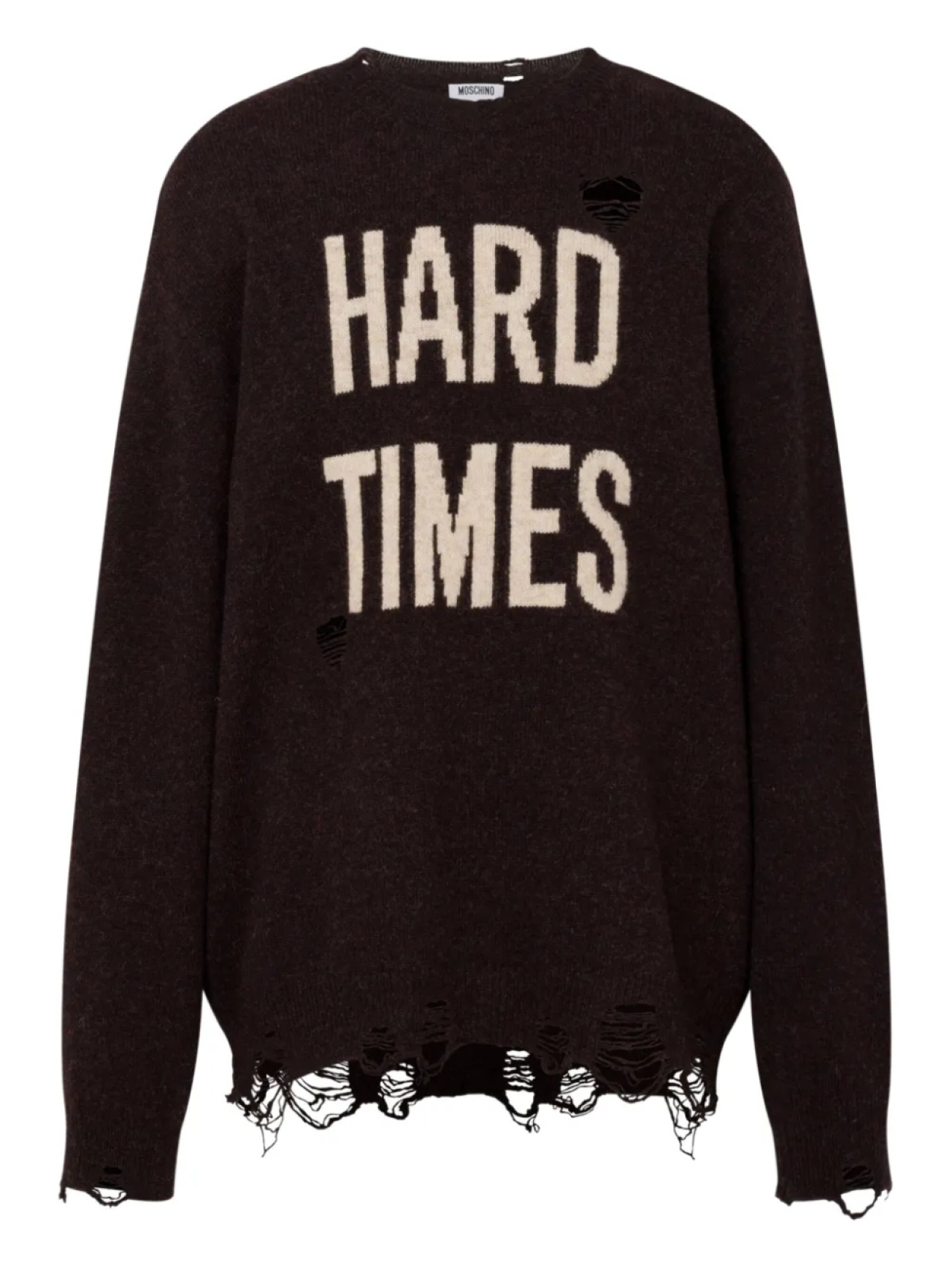 

Moschino свитер Hard Times, коричневый