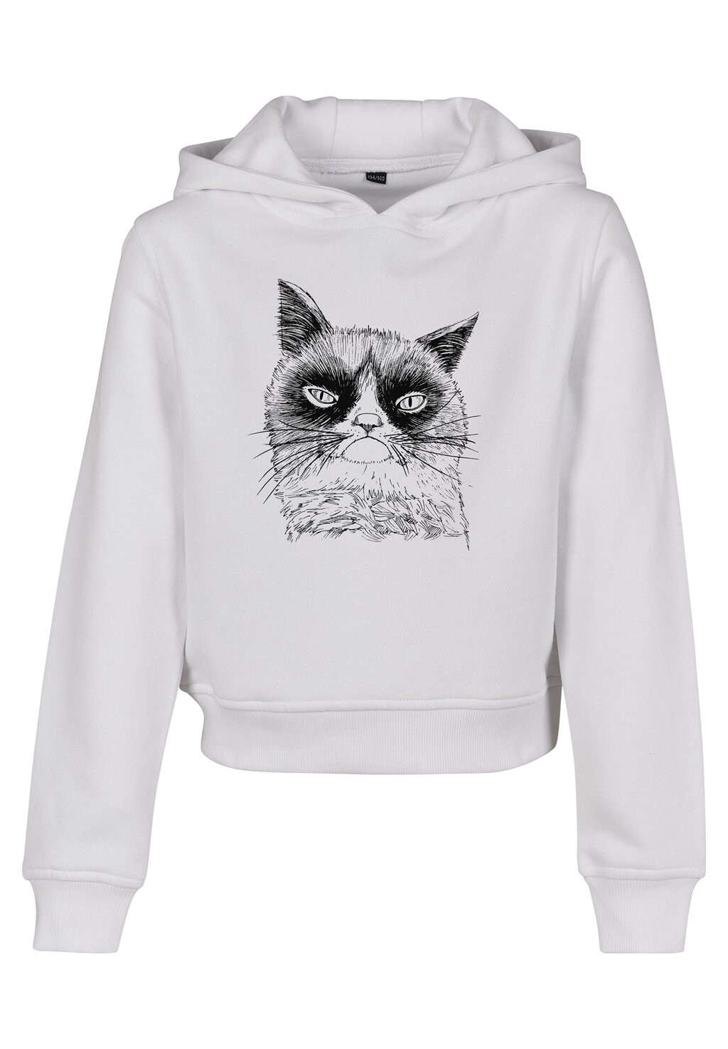 

Толстовка UNHAPPY CAT CROPPED Mister Tee, цвет white