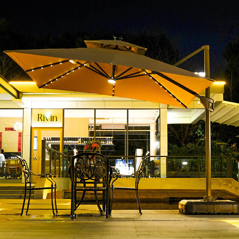 

Jingdian Guangnian двор зонтик от солнца с морской водой синий квадрат 3X3 метра (с резервуаром для воды на 260 кошек)