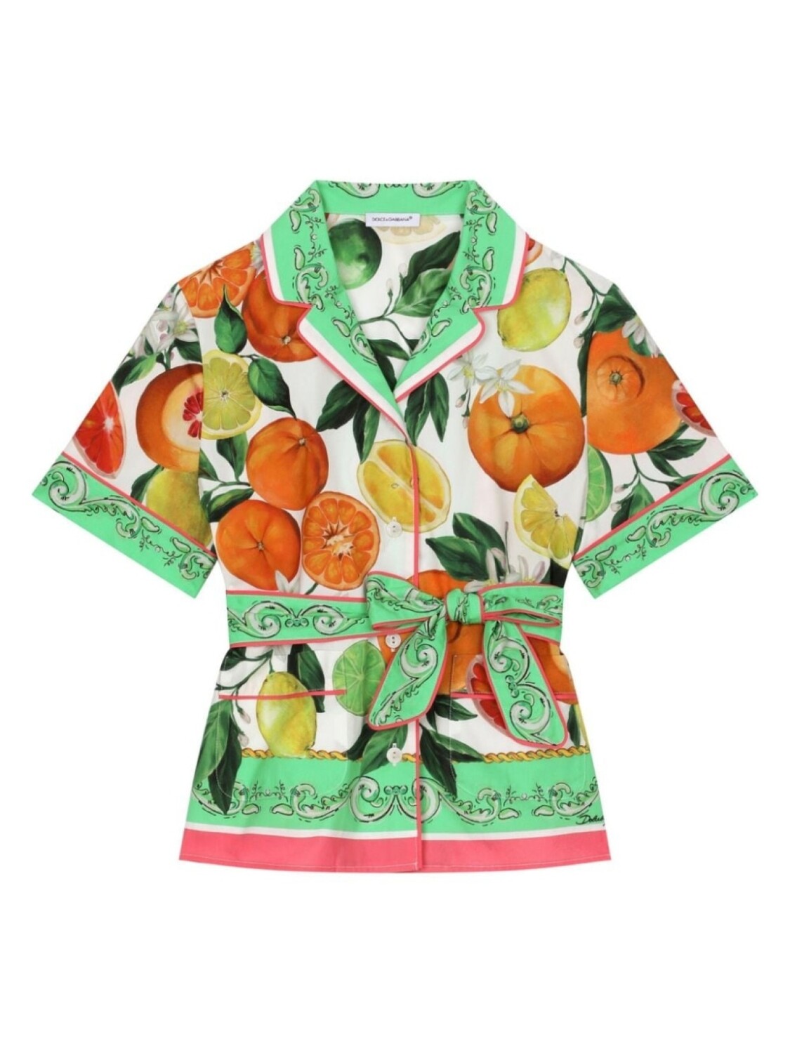 

Dolce & Gabbana рубашка с принтом Lemon & Orange, оранжевый