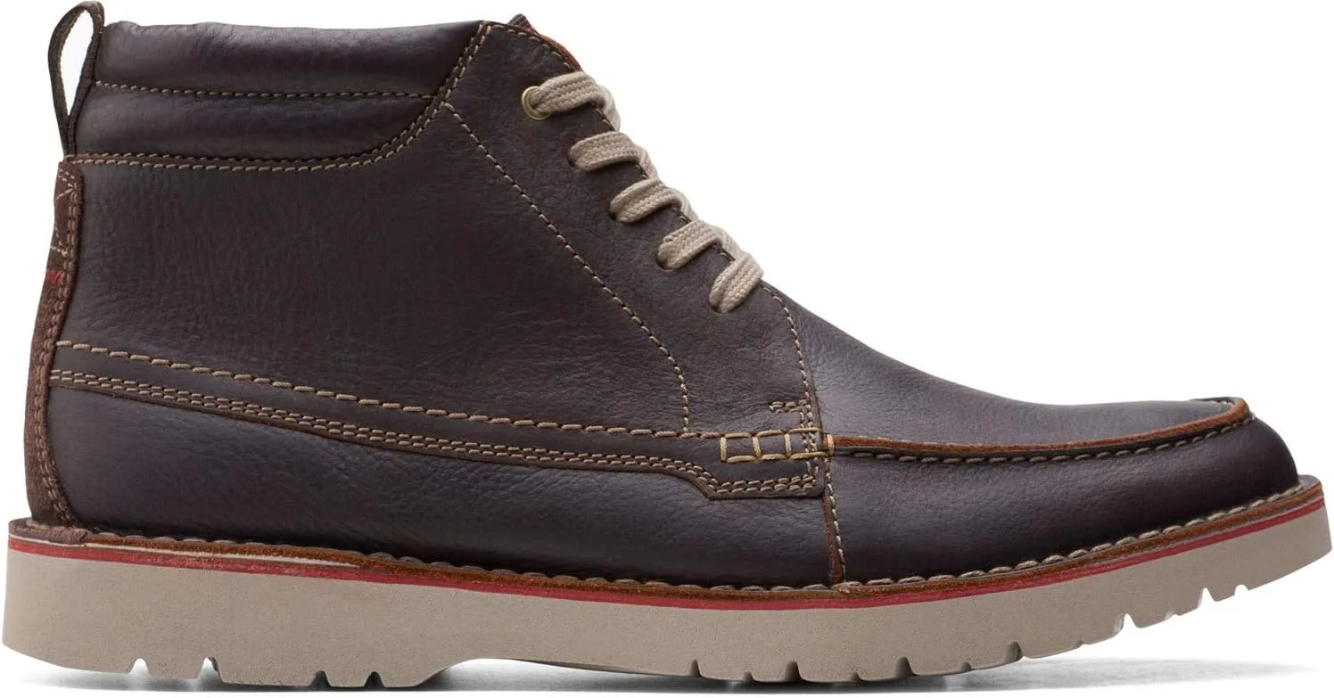 Мужские лоферы Clarks Vargo Moc - черная кожа - размер 11,5 (широкий) — фото 2
