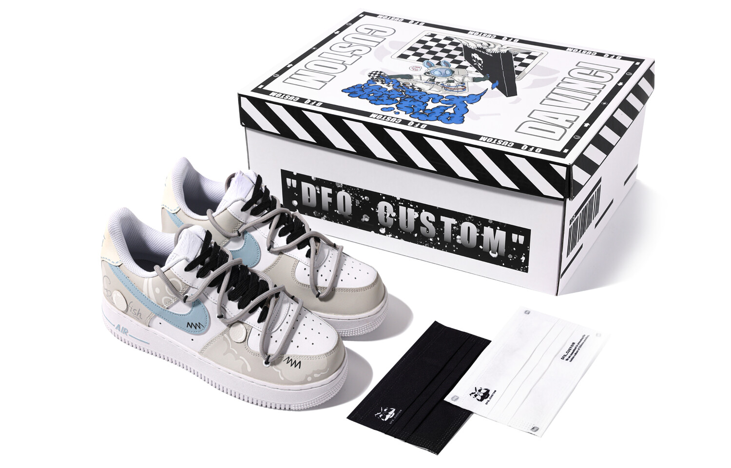 

Женские кроссовки для скейтбординга Nike Air Force 1, Light Gray