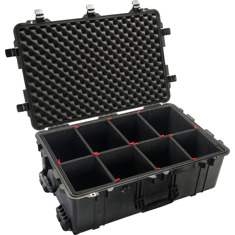 

Кейс Pelican 1650TP с системой разделителей TrekPak (черный)