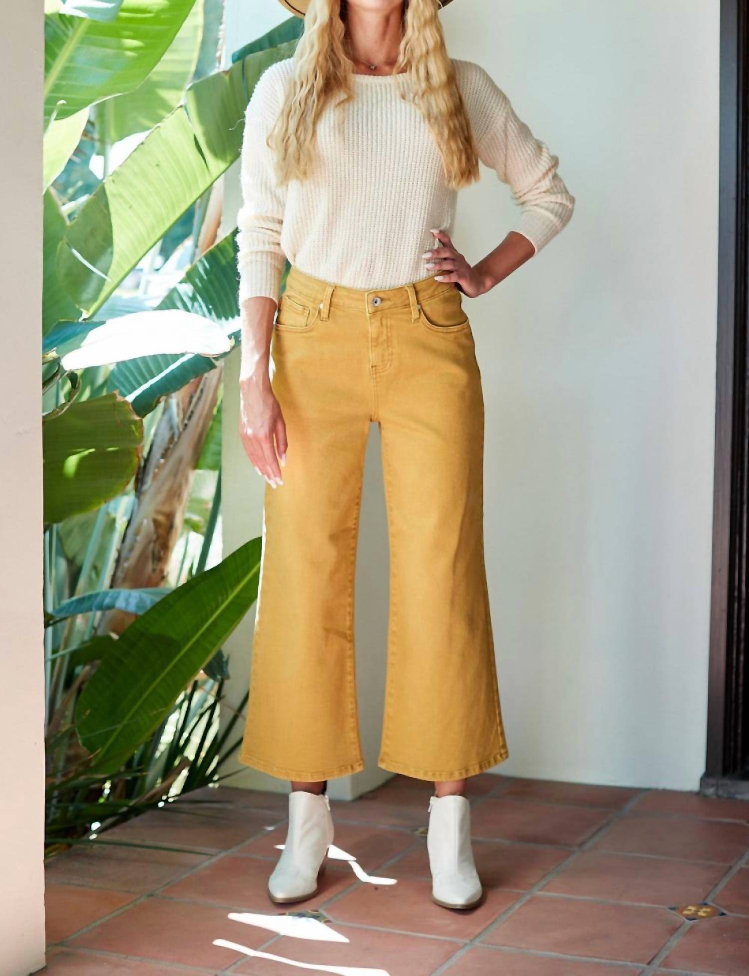 

Брюки Bootcut Ankle Pant цвета горчицы Special A, цвет mustard