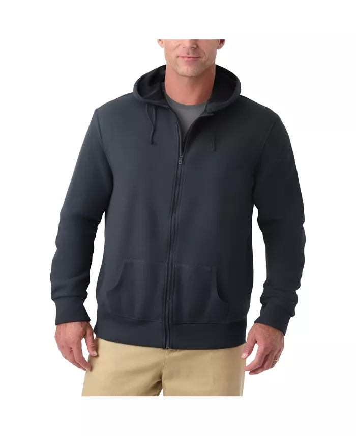 

Утепленная толстовка с молнией Big & Tall Heavyweight Double Knit KingSize, серый