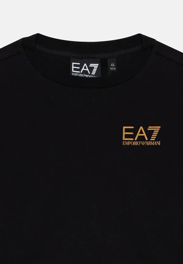Базовая футболка унисекс Ea7 Emporio Armani, Black/Gold-Coloured — фото 3
