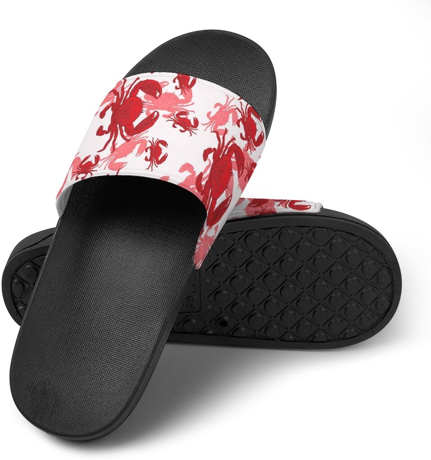 

Нескользящие домашние тапочки для ванной с милой лягушкой, мягкие шлепанцы для душа, удобные шлепанцы для плавания, пляжа, дома и общежития, унисекс, для женщин и мужчин Jeireumteor, красный