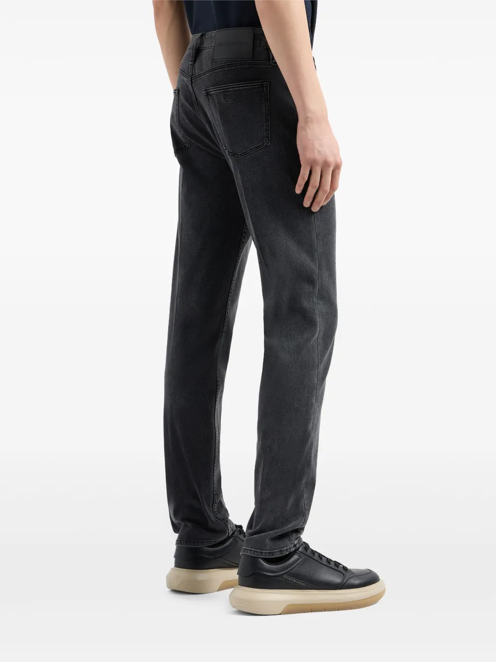 Узкие джинсы J75 EMPORIO ARMANI, черный — фото 3