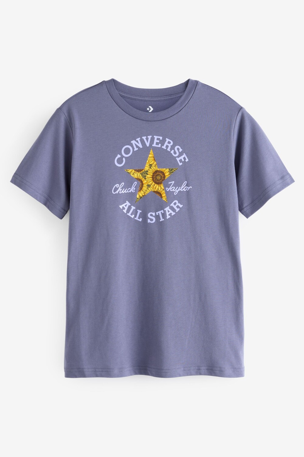 

Футболка с нашивкой из 100% хлопка Converse, синий