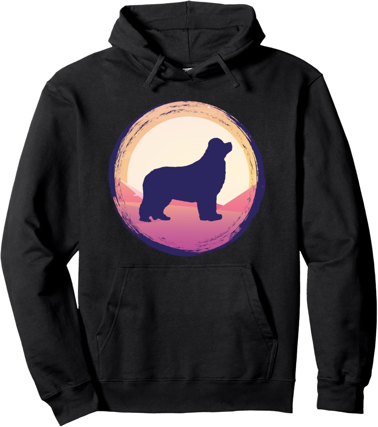 

Толстовка с капюшоном Ньюфаундленд Newfoundland Dog Hoodie, черный