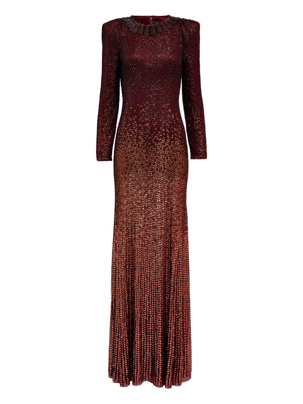 

Платье Juliette с объемными рукавами и пайетками Jenny Packham, красный