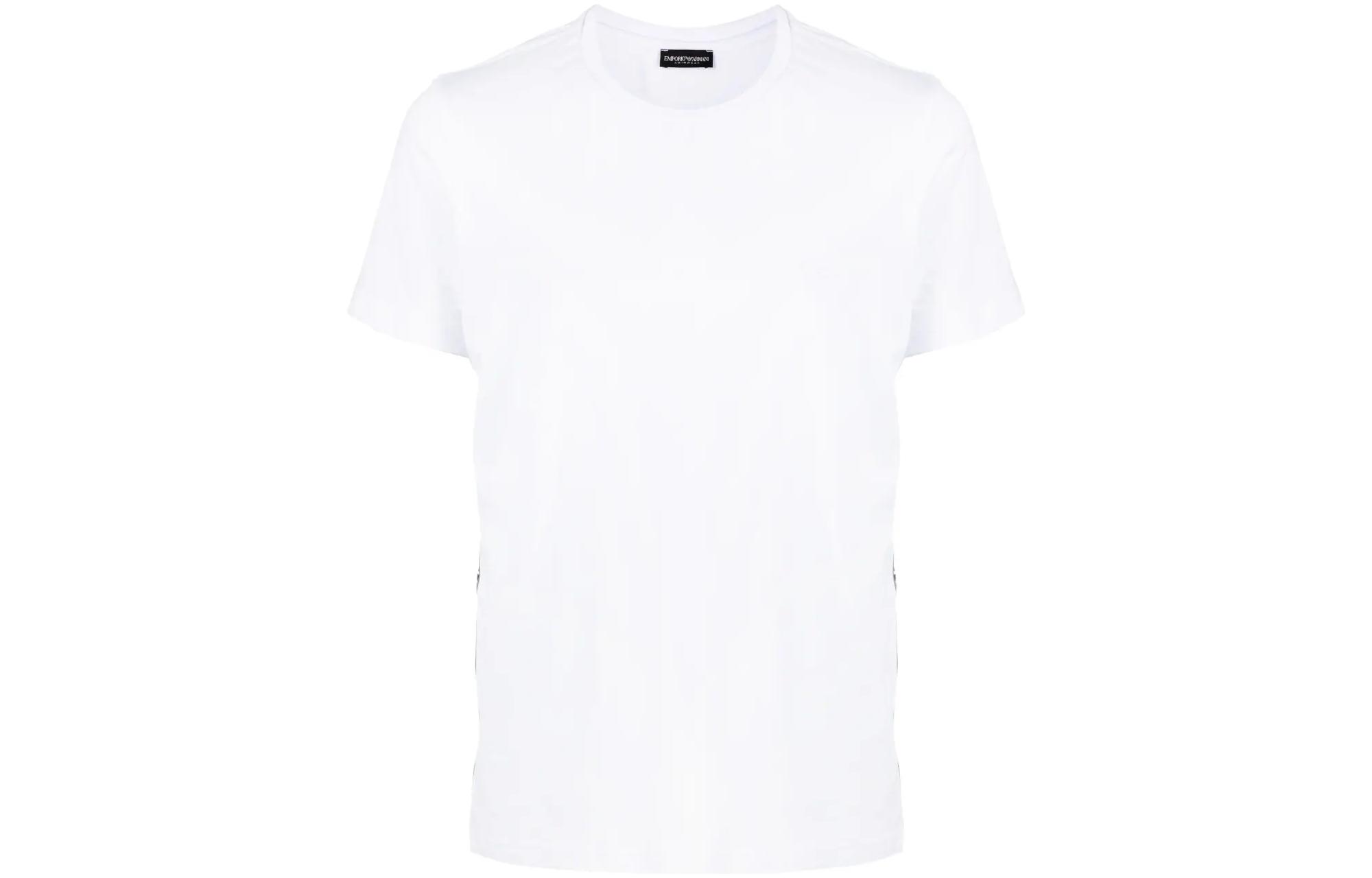 

Футболка с логотипом на планке EMPORIO ARMANI, белый