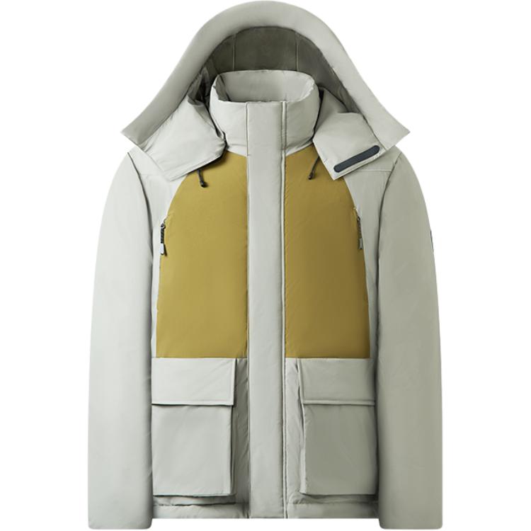 

NATUREHIKE Унисекс пуховик, Vanilla green with olive green