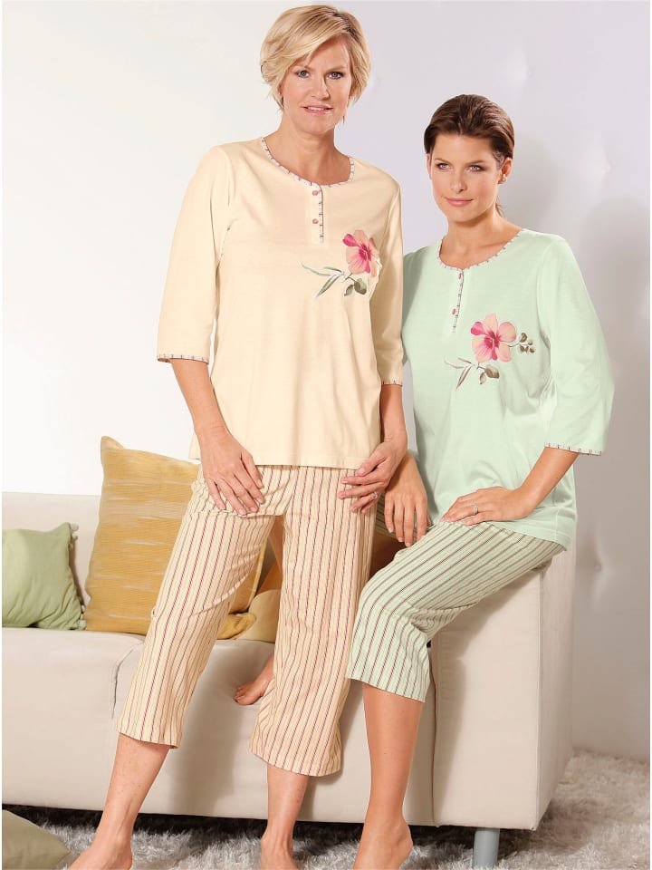 

Ascafa Пижама абрикосового и лаймового цвета