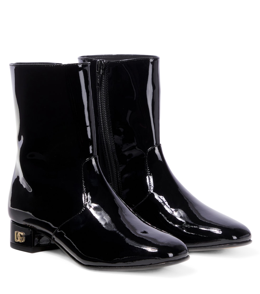 

Ботинки из лакированной кожи DG Dolce&Gabbana Kids, Nero