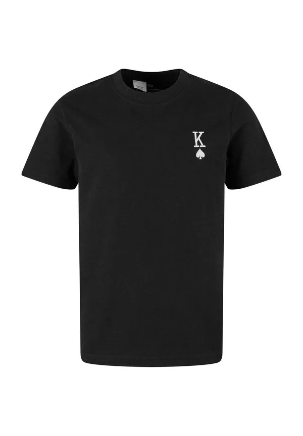 Футболка с принтом «король» из карточной игры Mister Tee, Black