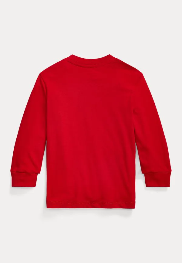 Футболка с длинным рукавом из хлопкового трикотажа. Polo Ralph Lauren, Red — фото 2