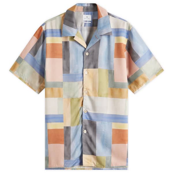 

Рубашка для отпуска с многопанельным принтом Paul Smith, мультиколор