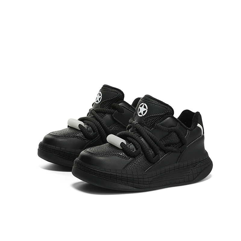 Детские кроссовки для скейтбординга Kids Low-top Overbearing Black Jeep, черный — фото 2