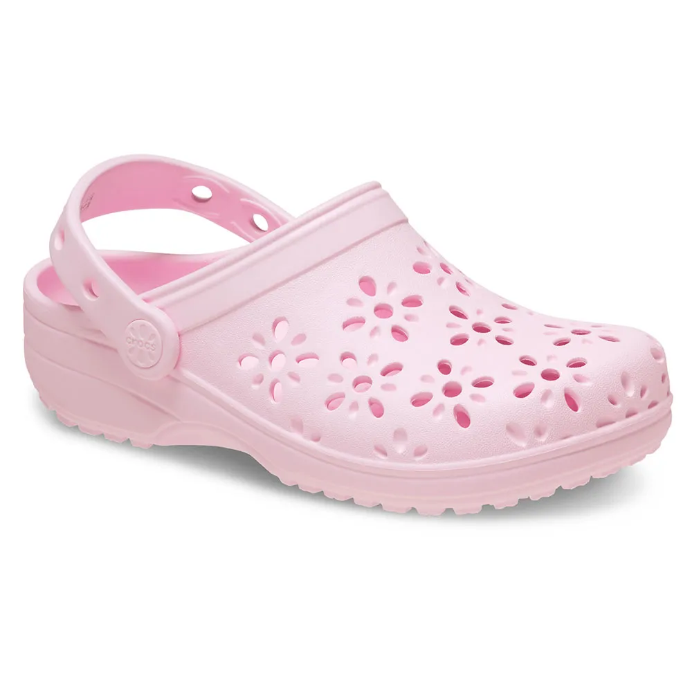 

Сабо Crocs Classic Floral Cut Out, розовый